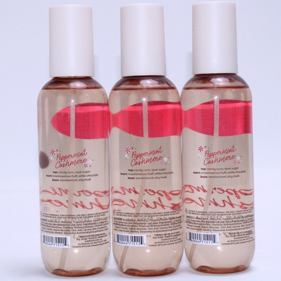NEW EOS Peppermint Cashmere Body Mist 6 Oz Holiday Limited LOT OF 3 - Picture 4 of 6